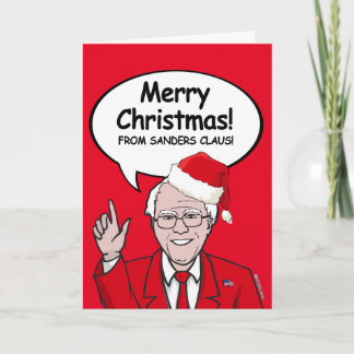 Festiva Tarjeta de Navidades Bernie Sanders - Sanders Clau