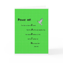 Tarjeta de Navidades Biblia Verse - John 3:16