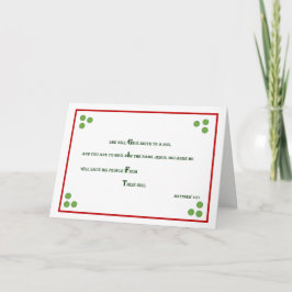 Festiva Tarjeta de Navidades Biblia Verse - Mateo 1:21
