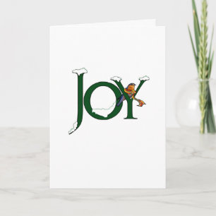Festiva Tarjeta de Navidades Bluebird
