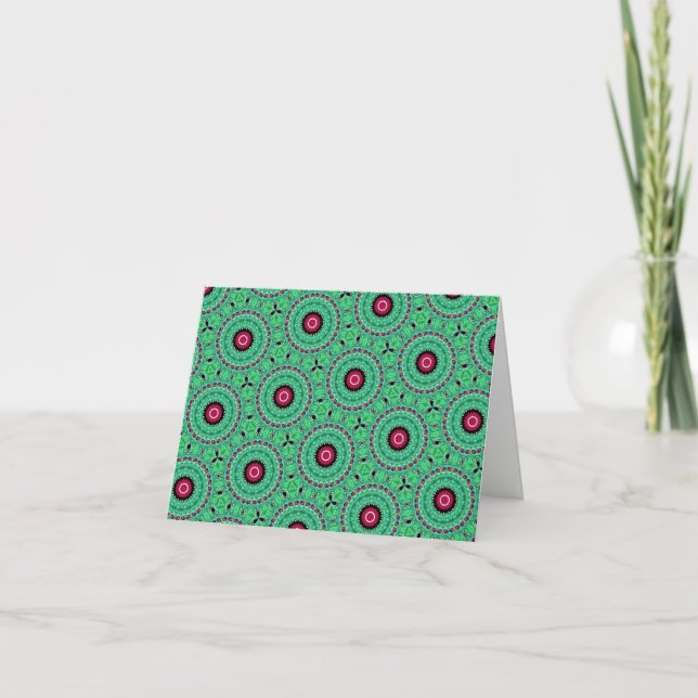 Festiva Tarjeta de Navidades Boho (Anverso)