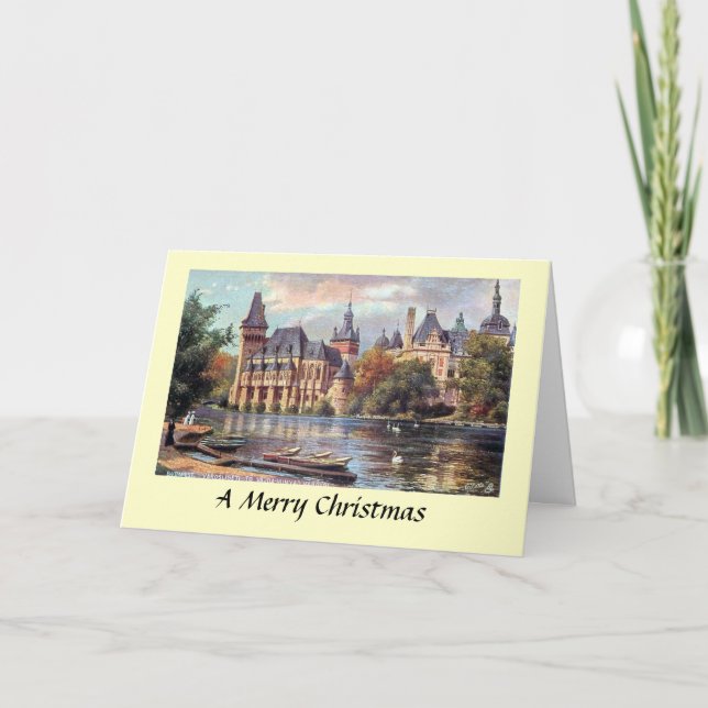 Festiva Tarjeta de Navidades - Budapest, Hungría (Anverso)