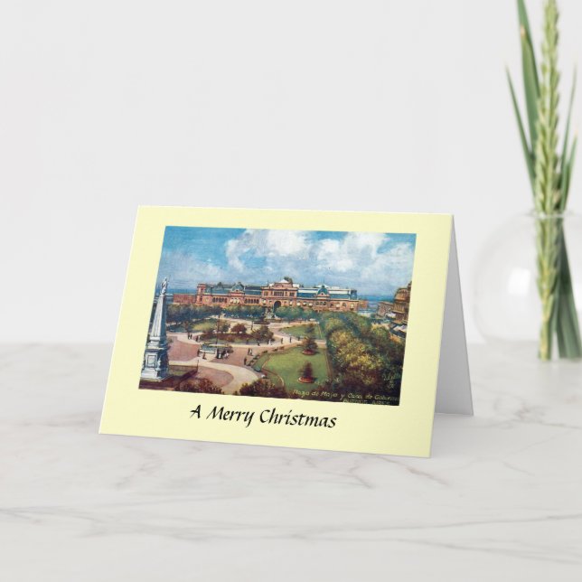 Festiva Tarjeta de Navidades - Buenos Aires, Argentina (Anverso)