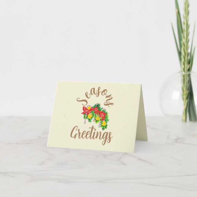 Festiva Tarjeta de navidades : CandyCanes (Anverso)