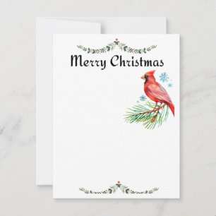 Festiva Tarjeta de Navidades cardinales
