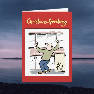 Festiva Tarjeta de Navidades Carpenter o Joiner