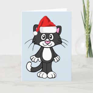 FESTIVA TARJETA DE NAVIDADES CAT MEOWY