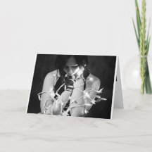 Tarjeta de Navidades Chicas de gótico