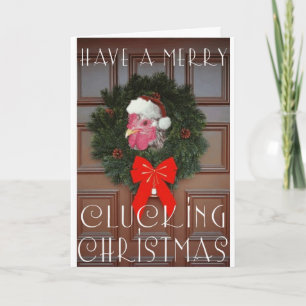 Festiva Tarjeta de Navidades Chickie Boom-Boom
