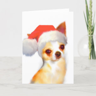 Festiva Tarjeta de Navidades Chihuahua