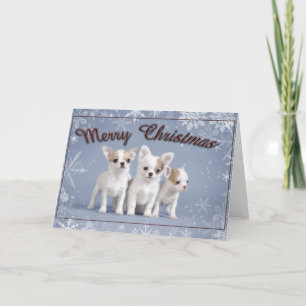 Festiva Tarjeta de Navidades Chihuahua
