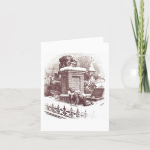 Festiva Tarjeta de Navidades clásica Thomas Nast