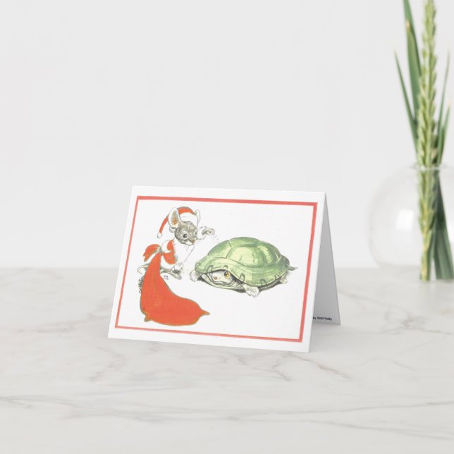 Festiva Tarjeta de Navidades clásica Walt Kelly (Anverso)