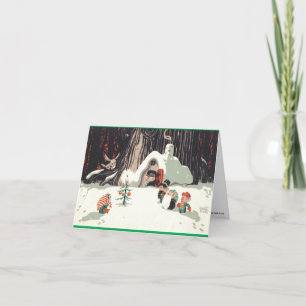 Festiva Tarjeta de Navidades clásica Walt Scott