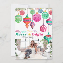 Festiva Tarjeta de Navidades coloridos y vivos