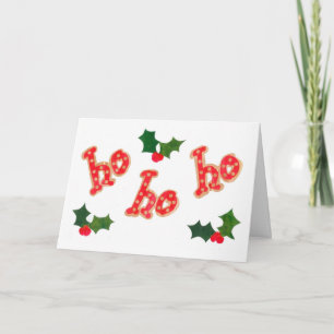 Festiva Tarjeta de navidades con Holly