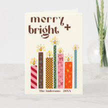 Tarjeta de Navidades con iluminación manual + bril