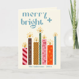 Festiva Tarjeta de Navidades con iluminación manual + bril