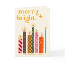 Tarjeta de Navidades con iluminación manual + bril