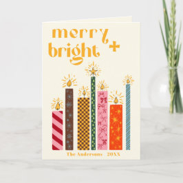 Festiva Tarjeta de Navidades con iluminación manual + bril