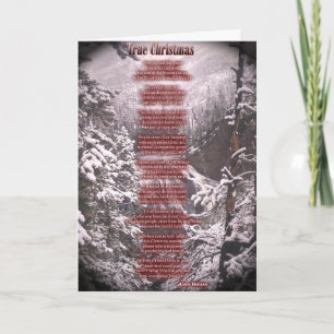 Festiva Tarjeta de navidades con poema