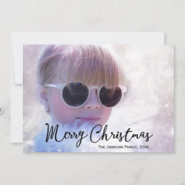 Festiva Tarjeta de navidades con su foto