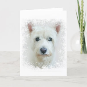 Festiva Tarjeta de navidades con Westie