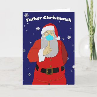 Festiva Tarjeta de Navidades Coronavirus