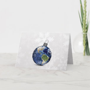 Festiva tarjeta de Navidades corporativos de peace on eart