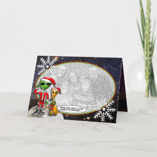 Festiva Tarjeta de Navidades cósmicos Eto