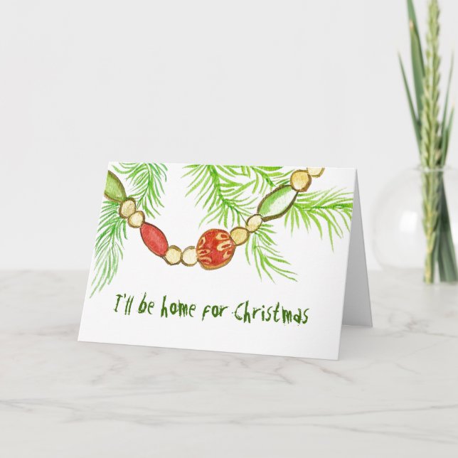 Festiva Tarjeta de Navidades Cranky (Anverso)