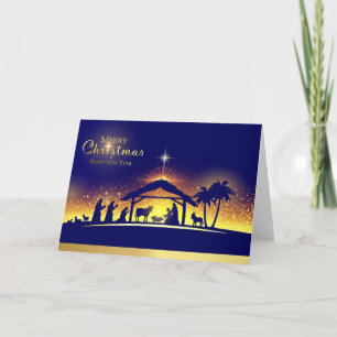 Festiva Tarjeta de Navidades cristianos