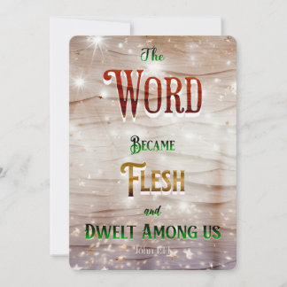 Festiva Tarjeta de Navidades cristianos 2023 Diseño modern