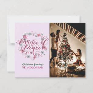 Festiva Tarjeta de Navidades cristianos del Príncipe de la