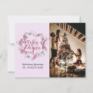 Festiva Tarjeta de Navidades cristianos del Príncipe de la