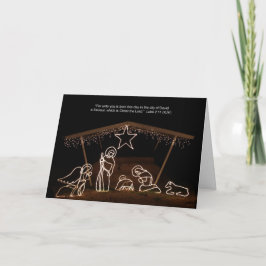 Festiva Tarjeta de Navidades cristianos religiosos de la e