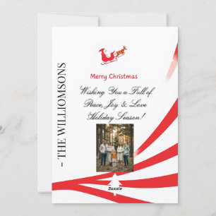 Festiva Tarjeta de Navidades Dabbing Santa