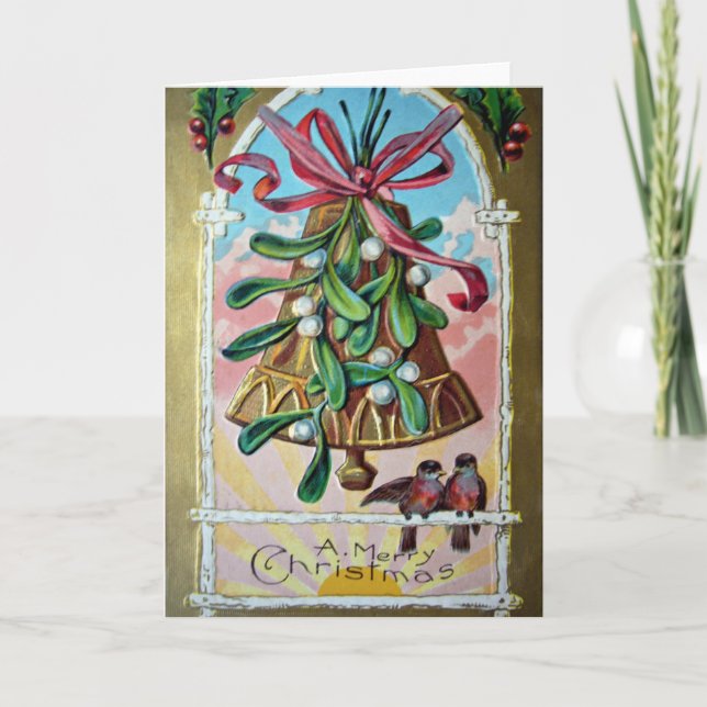 Festiva Tarjeta de Navidades de 1907 (Anverso)