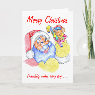 Festiva Tarjeta de Navidades de amistad