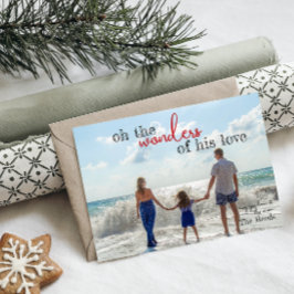 Festiva Tarjeta de Navidades de amor de Maravillas