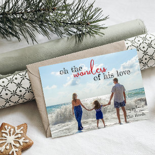 Festiva Tarjeta de Navidades de amor de Maravillas