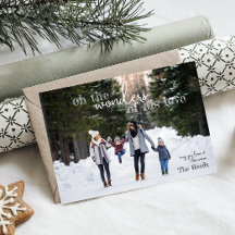 Tarjeta de Navidades de amor de Maravillas