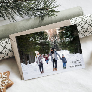 Festiva Tarjeta de Navidades de amor de Maravillas