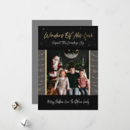 Festiva Tarjeta de Navidades de amor de Maravillas