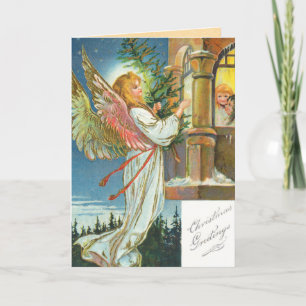 Festiva Tarjeta de Navidades de Ángel de Victoria