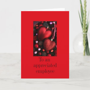 Festiva Tarjeta de Navidades de apreciación de empleados