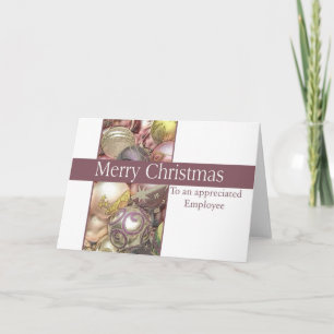 Festiva Tarjeta de Navidades de apreciación de empleados