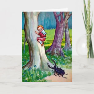 Festiva Tarjeta de Navidades de ataque de toros en Victori