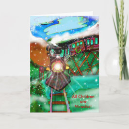 Festiva Tarjeta de Navidades de autismo de caridad