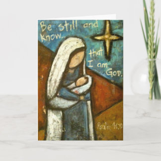 Festiva Tarjeta de Navidades de Be Still